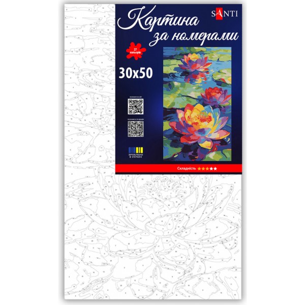 Фото - Картина за номерами Santi Латаття 30х50 см (955558)